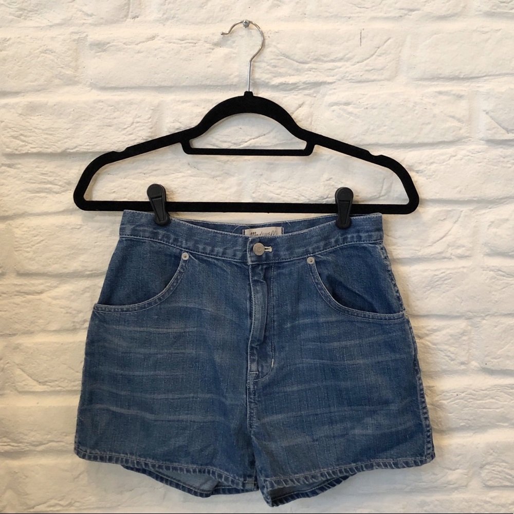 High waisted madewell denim shorts!
